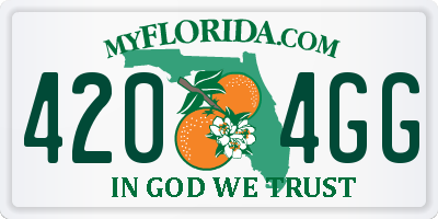 FL license plate 4204GG