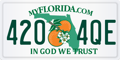 FL license plate 4204QE