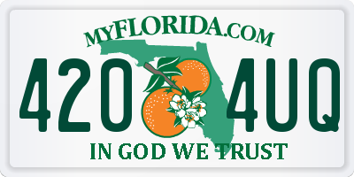 FL license plate 4204UQ