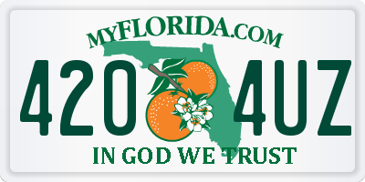 FL license plate 4204UZ