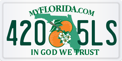 FL license plate 4205LS