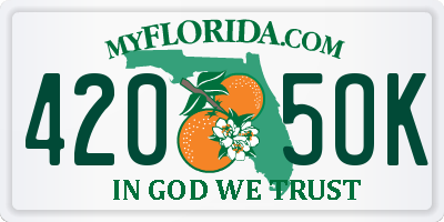 FL license plate 4205OK