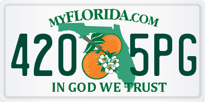 FL license plate 4205PG