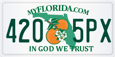 FL license plate 4205PX