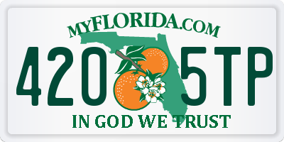 FL license plate 4205TP