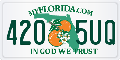 FL license plate 4205UQ