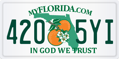 FL license plate 4205YI