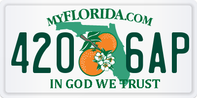 FL license plate 4206AP