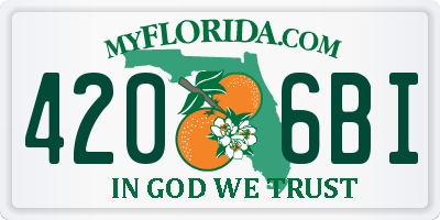 FL license plate 4206BI