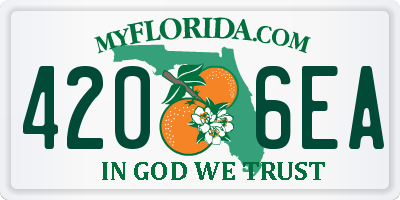 FL license plate 4206EA