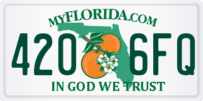 FL license plate 4206FQ
