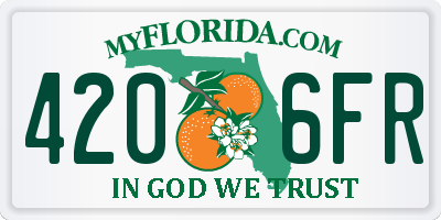 FL license plate 4206FR