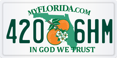 FL license plate 4206HM
