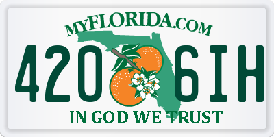 FL license plate 4206IH