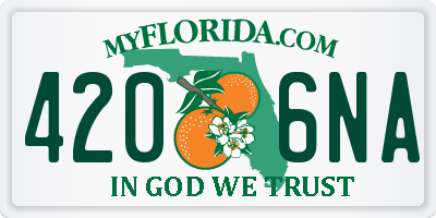 FL license plate 4206NA