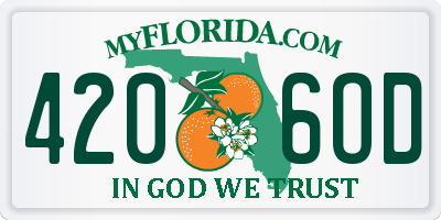 FL license plate 4206OD