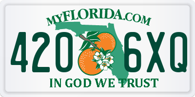FL license plate 4206XQ