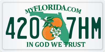FL license plate 4207HM
