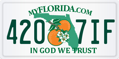 FL license plate 4207IF