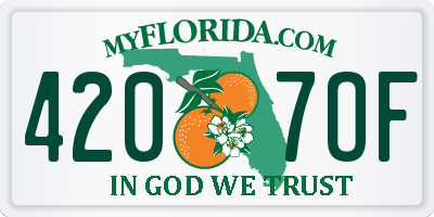 FL license plate 4207OF
