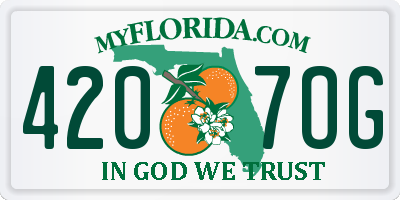 FL license plate 4207OG