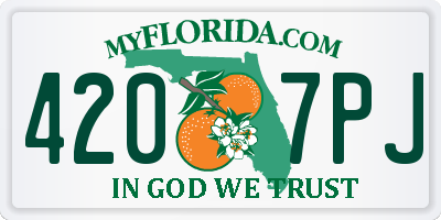 FL license plate 4207PJ