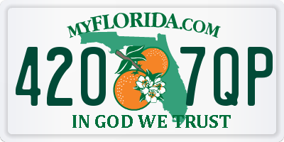 FL license plate 4207QP