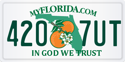 FL license plate 4207UT