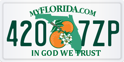 FL license plate 4207ZP