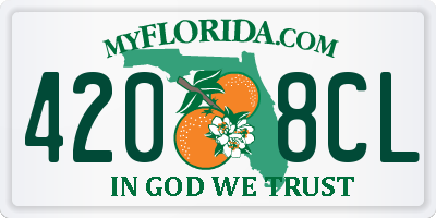 FL license plate 4208CL