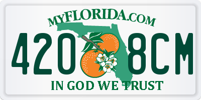 FL license plate 4208CM