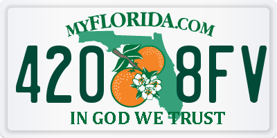 FL license plate 4208FV