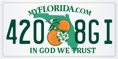 FL license plate 4208GI