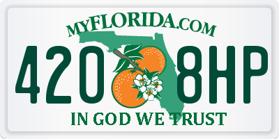 FL license plate 4208HP
