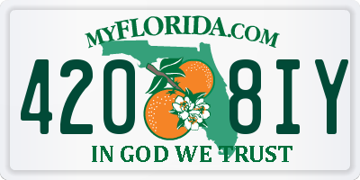 FL license plate 4208IY
