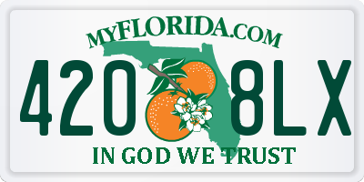FL license plate 4208LX