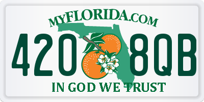 FL license plate 4208QB