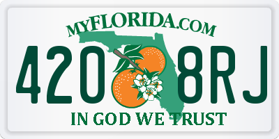 FL license plate 4208RJ
