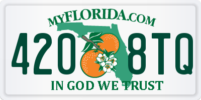FL license plate 4208TQ