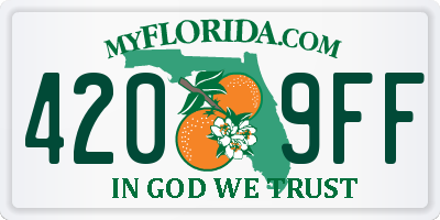 FL license plate 4209FF