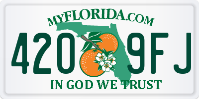 FL license plate 4209FJ