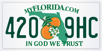 FL license plate 4209HC