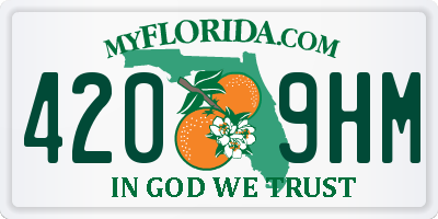 FL license plate 4209HM