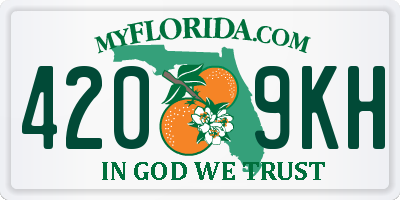 FL license plate 4209KH