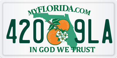 FL license plate 4209LA