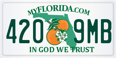 FL license plate 4209MB