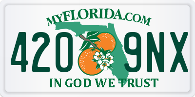 FL license plate 4209NX