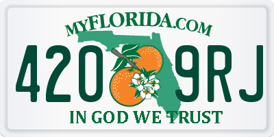 FL license plate 4209RJ