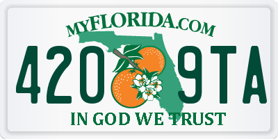 FL license plate 4209TA