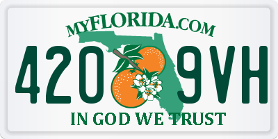 FL license plate 4209VH